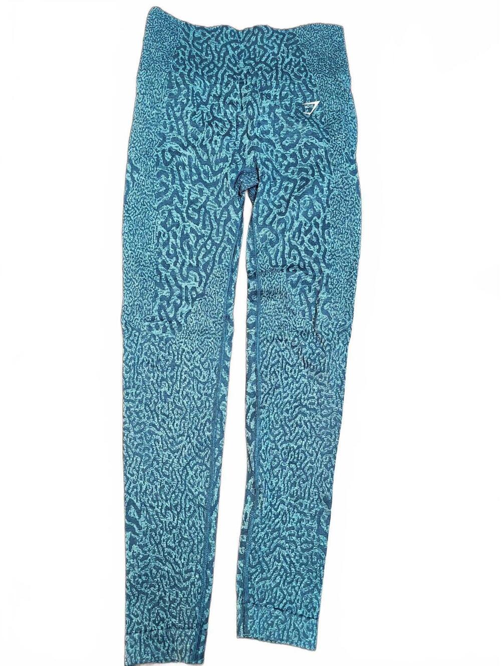 Gymshark Adapt Animal Seamless Leggings Size Small Athletic Teal